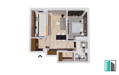 Apartament nou de vanzare 2 camere  decomandat  Bucium 139184