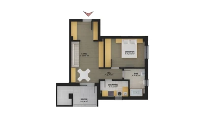 Apartament nou de vanzare 2 camere  semidecomandat  CUG 130146