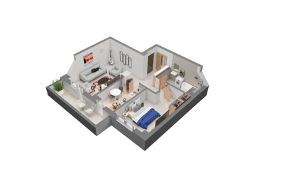 Apartament nou de vanzare 2 camere  decomandat  Canta 142764