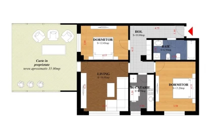 Apartament nou de vanzare 3 camere  decomandat  Galata 137257