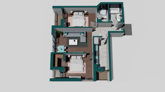 Oferta Apartament nou de vanzare 3 camere decomandat Copou imagine 1