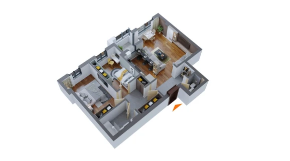 Oferta Apartament nou de vanzare 3 camere decomandat Canta imagine 11