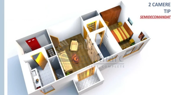 Oferta Apartament de vanzare 2 camere semidecomandat Podu Ros imagine 1