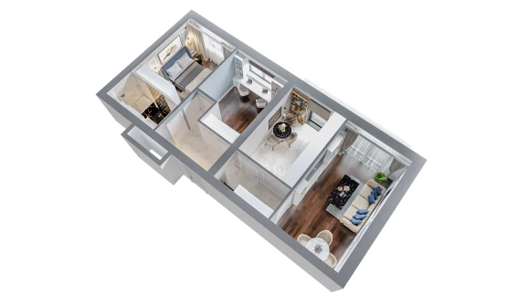 Oferta Apartament nou de vanzare 3 camere decomandat Podu Ros imagine 8