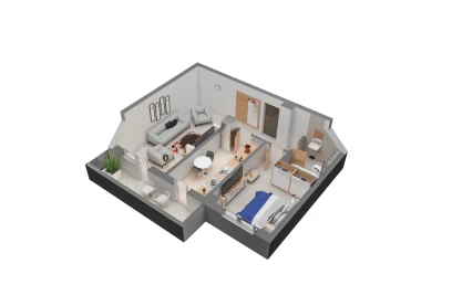 Apartament nou de vanzare 2 camere  decomandat  Canta 142766