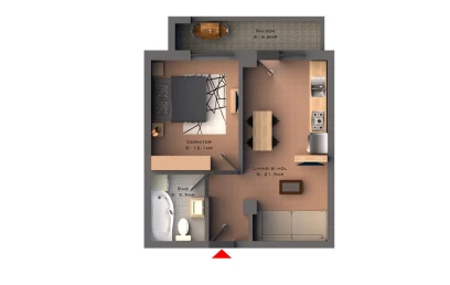 Apartament nou de vanzare 2 camere  semidecomandat  Bucium 137352