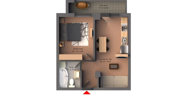 Oferta Apartament nou de vanzare 2 camere semidecomandat Bucium imagine 1