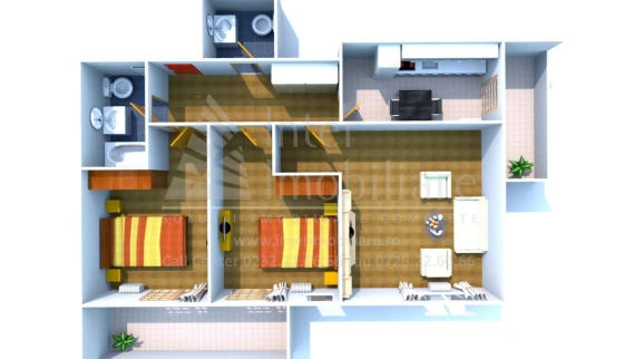 Oferta Apartament nou de vanzare 3 camere decomandat Apartamente Noi Iasi imagine 25