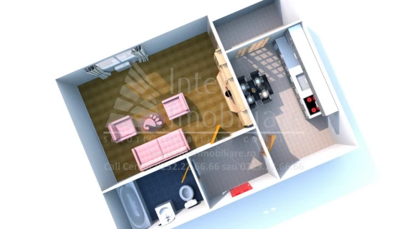 Oferta Apartament nou de vanzare o camera decomandat Pacurari imagine 15