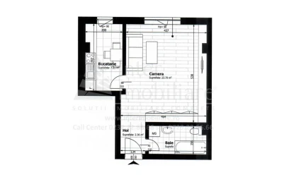 Apartament nou de vanzare o camera  decomandat  Galata 145017