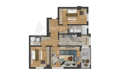 Apartament nou de vanzare 3 camere  decomandat  Pacurari 140876